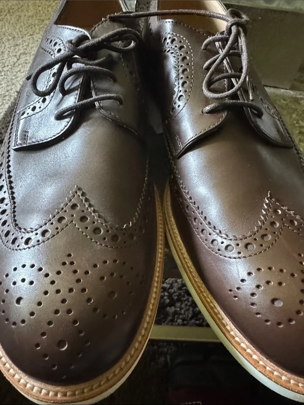 Tod's Brown Leather Oxfords